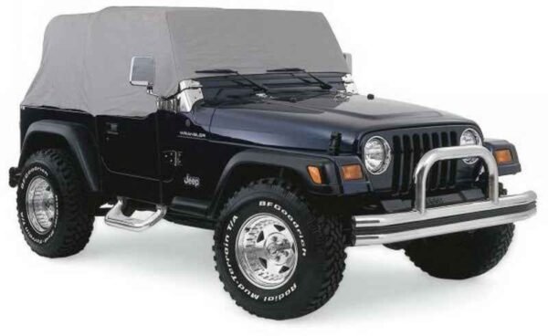 Rampage 1976-1983 Jeep CJ5 Car Cover 4 Layer - Grey - Image 3