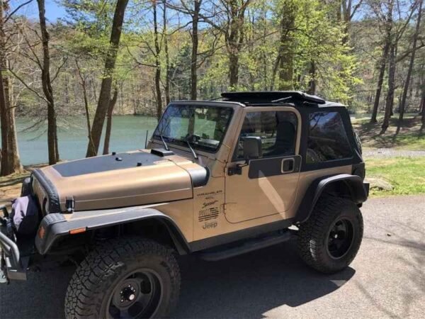 Rampage 18-21 Jeep Wrangler (JL) Unlimited Frameless TrailView Fastback Soft Top Kit - Black Diamond - Image 5
