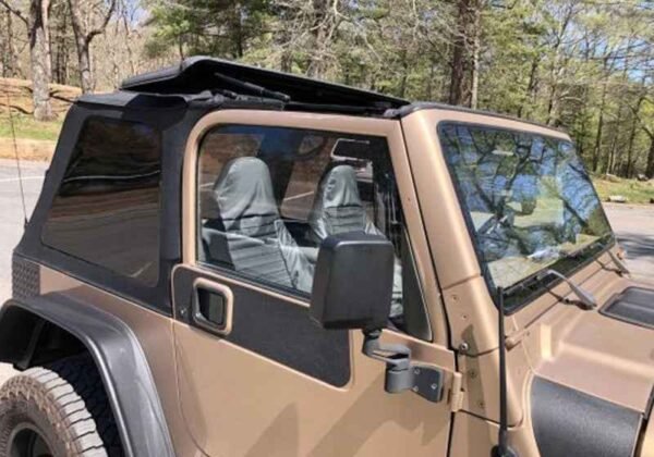 Rampage 18-21 Jeep Wrangler (JL) Unlimited Frameless TrailView Fastback Soft Top Kit - Black Diamond - Image 10