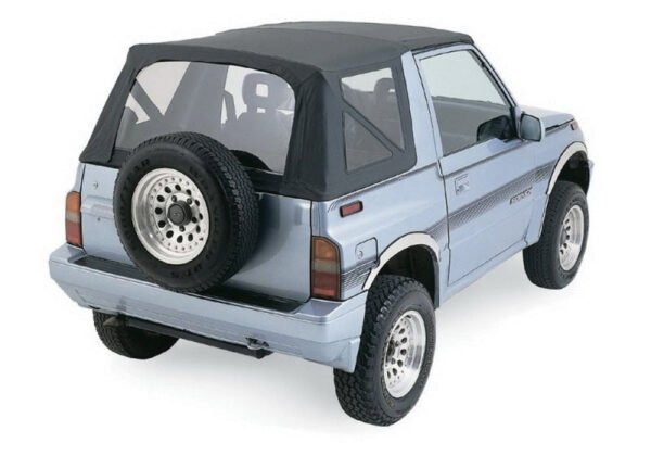 Rampage 1986-1994 Suzuki Samurai Soft Top OEM Replacement - Black Diamond - Image 3