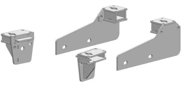 3118 PullRite Fifth Wheel Trailer Hitch Mount Kit Custom-Fit Base