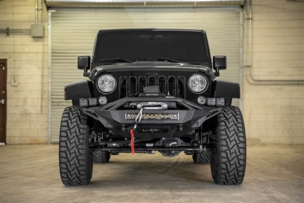 Addictive Desert Designs 07-18 Jeep Wrangler JK Stealth Fighter Front Bumper w/ Winch Mount - F951232080103 - Image 4