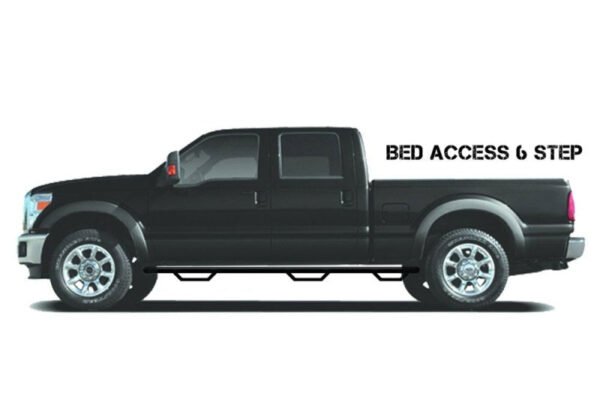 N-Fab Podium LG 99-16 Ford F-250/F-350 Super Duty Crew Cab 6.75ft Bed - Tex Black - Bed Access - 3in - Image 6