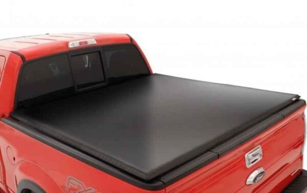 Lund 15-18 Ford F-150 (6.5ft. Bed) Genesis Tri-Fold Tonneau Cover - Black - Image 3