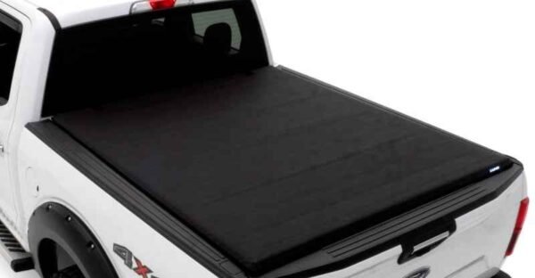 Lund 04-17 Nissan Titan (5.5ft. Bed w/Titan Box) Genesis Roll Up Tonneau Cover - Black - Image 2