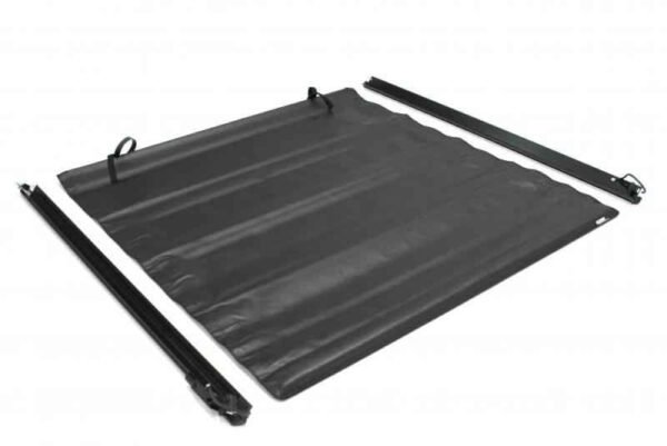 Lund 04-17 Nissan Titan (5.5ft. Bed w/Titan Box) Genesis Roll Up Tonneau Cover - Black - Image 3