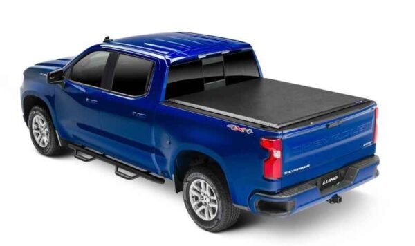 Lund 04-17 Nissan Titan (5.5ft. Bed w/Titan Box) Genesis Roll Up Tonneau Cover - Black - Image 6
