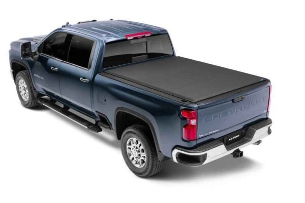 Lund 07-17 Chevy Silverado 1500 (5.5ft. Bed) Genesis Elite Roll Up Tonneau Cover - Black - Image 3