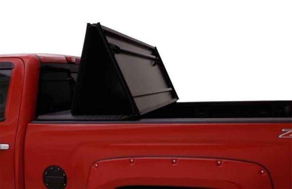 Lund 99-17 Ford F-250 Super Duty Styleside (8ft. Bed) Hard Fold Tonneau Cover - Black - Image 7