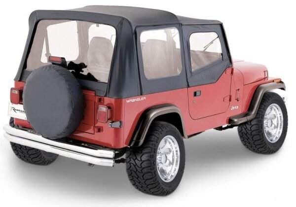 Rampage 1976-1983 Jeep CJ5 Complete Top - Black Denim - Image 2