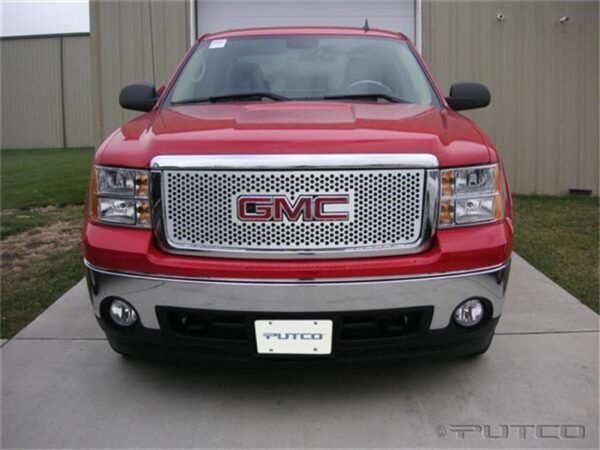 Putco 07-10 GMC Sierra HD Punch Stainless Steel Grilles - 84196 - Image 2