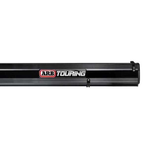 ARB Aluminum Awning, Black Frame, 8.2FT x 8.2FT, Installed with LED Light Strip - Image 2