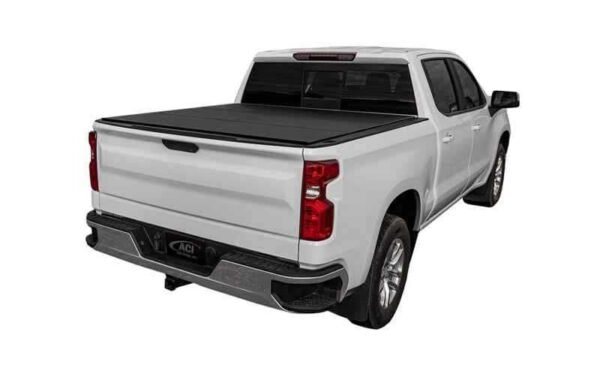 Access LOMAX Tri-Fold Cover Black Urethane Finish 19+ Chevrolet Silverado 1500 - 5ft 8in Bed - Image 2