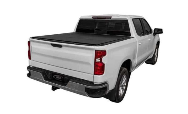 Access LOMAX Tri-Fold Cover Black Urethane Finish 19+ Chevrolet Silverado 1500 - 5ft 8in Bed - Image 3