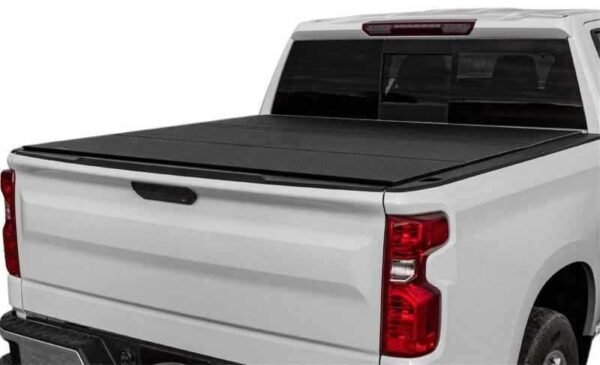 Access LOMAX Tri-Fold Cover Black Urethane Finish 19+ Chevrolet Silverado 1500 - 5ft 8in Bed - Image 4