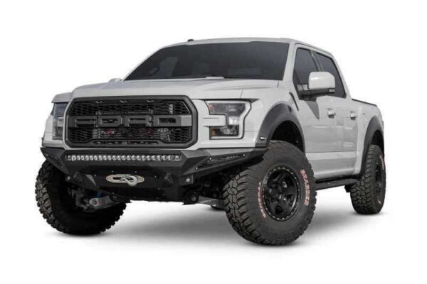 Addictive Desert Designs 17-18 Ford F-150 Raptor Stealth Fighter Front Bumper w/ Winch Mount - Image 2