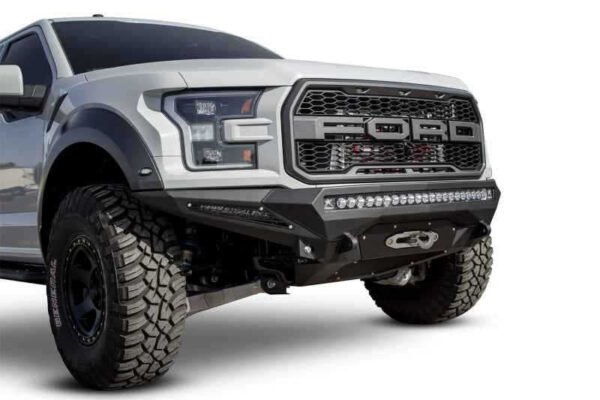 Addictive Desert Designs 17-18 Ford F-150 Raptor Stealth Fighter Front Bumper w/ Winch Mount - Image 5