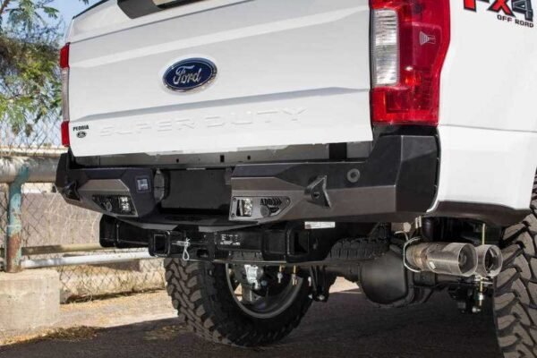 Addictive Desert Designs 17-18 Ford F-250 Raptor Stealth Fighter Rear Bumper w/ Backup Sensor Cutout - Image 2