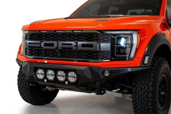 Addictive Desert Designs 2021+ Ford Raptor Bomber Front Bumper w/ 4 Rigid 360 6in Light Mounts - Image 4