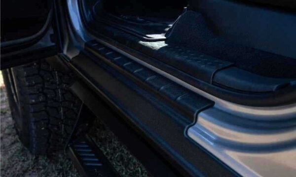 Bushwacker 19-22 Chevrolet Silverado Crew Cab Trail Armor Rocker Panel and Sill Plate Cover - Black - Image 5
