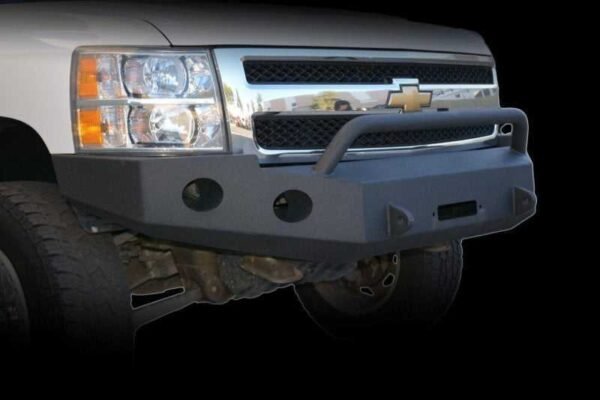 DV8 Offroad 07-13 Chevrolet Silverado 1500 Front Bumper - Black Powdercoat - Image 4