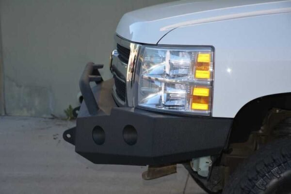 DV8 Offroad 07-13 Chevrolet Silverado 1500 Front Bumper - Black Powdercoat - Image 8