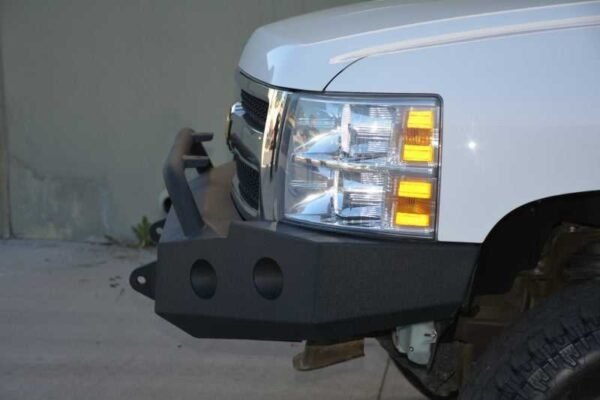 DV8 Offroad 07-13 Chevrolet Silverado 1500 Front Bumper - Black Powdercoat - Image 9