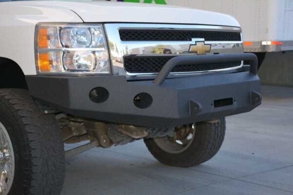 DV8 Offroad 07-13 Chevrolet Silverado 1500 Front Bumper - Black Powdercoat - Image 10