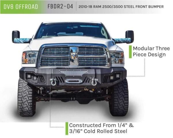 DV8 Offroad 10-18 RAM 2500 Front Bumper - Image 5