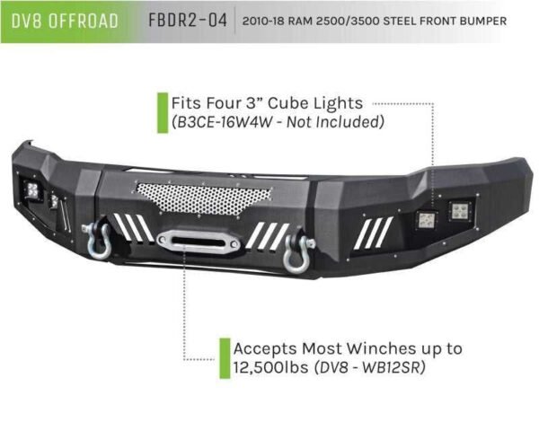 DV8 Offroad 10-18 RAM 2500 Front Bumper - Image 6