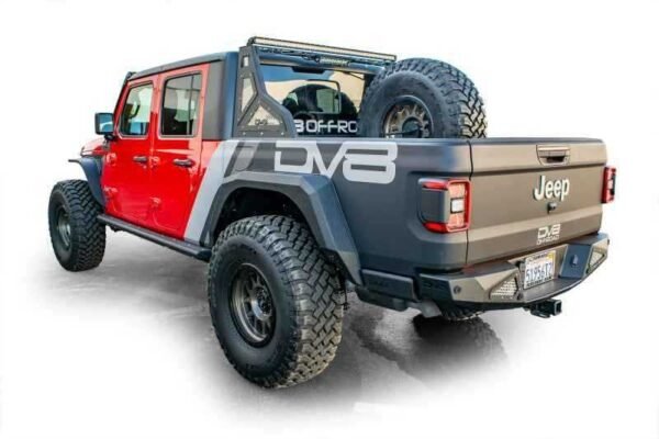 DV8 Offroad 2019+ Jeep Gladiator Universal Stand Up In-Bed Tire Carrier - Image 6