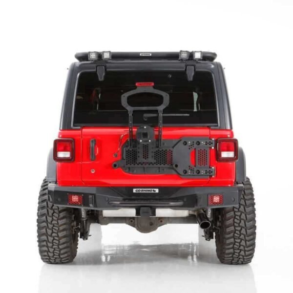 Go Rhino 08-22 Jeep Wrangler JL/JLU Body Mount Spare Tire Carrier - Tex. Blk - Image 3
