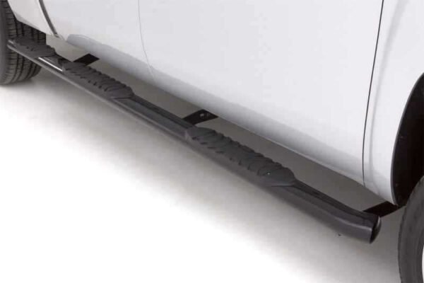 Lund 2019 Chevy Silverado 1500 Crew Cab 5In Oval Wheel to Wheel Steel Nerf Bars - Black - Image 5