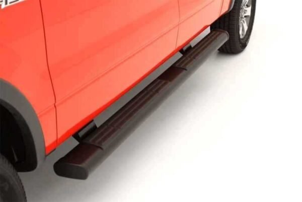 Lund 2019 Chevy Silverado 1500 Crew Cab 6in. Oval Straight Steel Nerf Bars - Black - Image 6