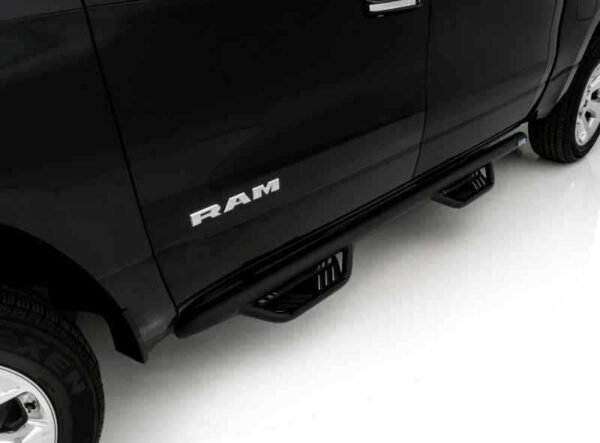 Lund 2019 Ram 1500 Crew Cab Pickup Terrain HX Step Nerf Bars - Black - Image 3