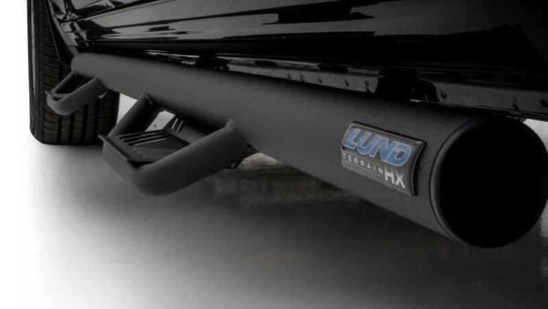 Lund 2019 Ram 1500 Crew Cab Pickup Terrain HX Step Nerf Bars - Black - Image 4