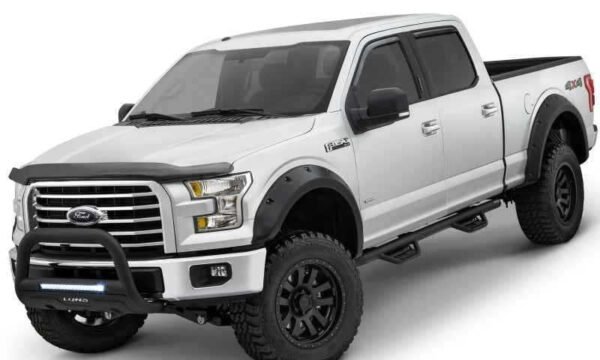 Lund 99-16 Ford F-250 Super Duty SuperCab Terrain HX Step Nerf Bars - Black - Image 9