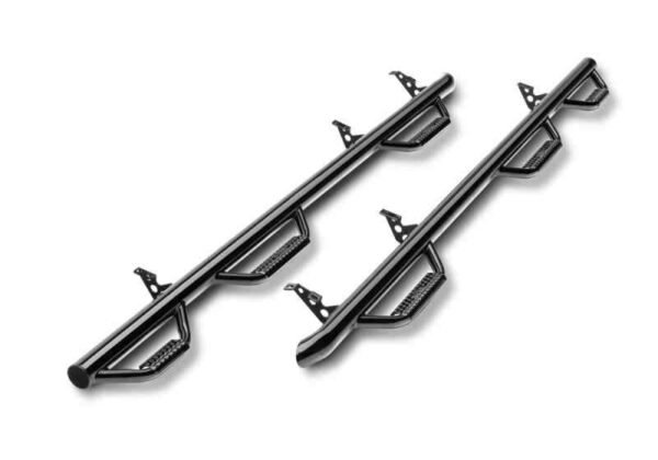 N-Fab Nerf Step 10-17 Dodge Ram 2500/3500 Crew Cab 8ft Bed - Gloss Black - Bed Access - 3in - Image 2