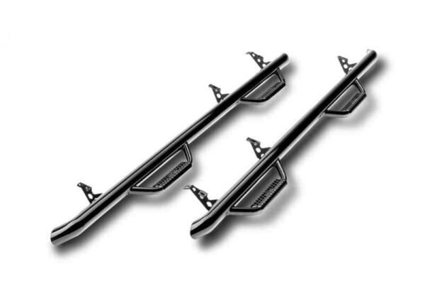 N-Fab Nerf Step 15-17 GMC - Chevy Canyon/Colorado Crew Cab 5ft Bed - Gloss Black - W2W - 3in - Image 2