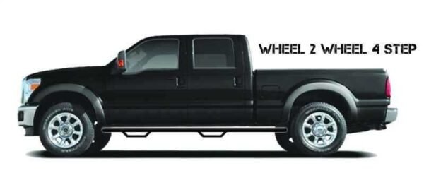 N-Fab Nerf Step 15-17 GMC - Chevy Canyon/Colorado Crew Cab 6ft Bed - Tex. Black - W2W - 3in - Image 3