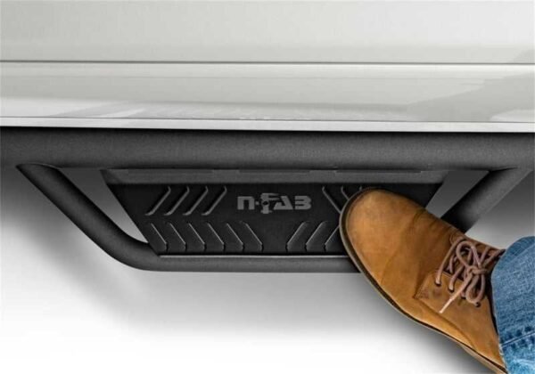N-Fab Podium LG 2017 Ford F-250/F-350 Super Duty Crew Cab 6.75ft Bed - Tex. Black - Bed Access - 3in - Image 5