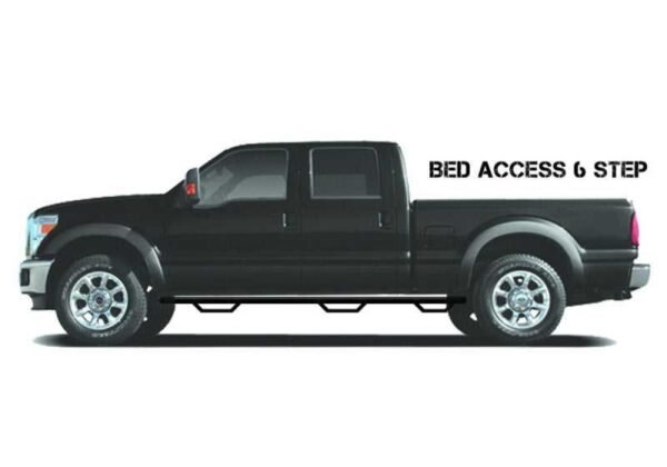 N-Fab Podium LG 2017 Ford F-250/F-350 Super Duty Crew Cab 6.75ft Bed - Tex. Black - Bed Access - 3in - Image 6