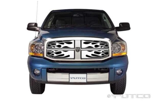 Putco 06-08 Ram 1500/2500/3500- Replacement Flaming Inferno Stainless Steel Grille - Image 2