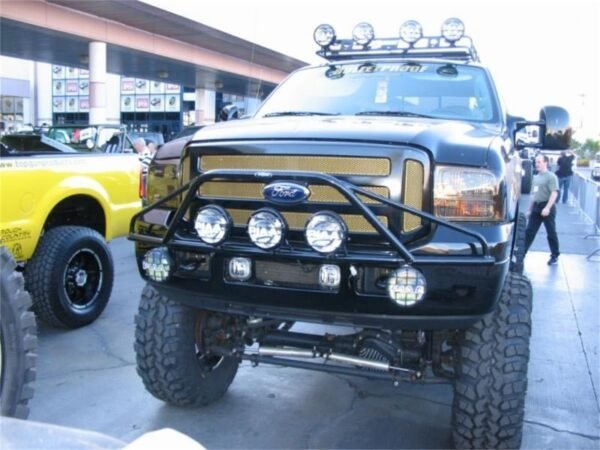 N-Fab Pre-Runner Light Bar 99-07 Ford F250/F350 Super Duty/Excursion - Gloss Black - Image 3