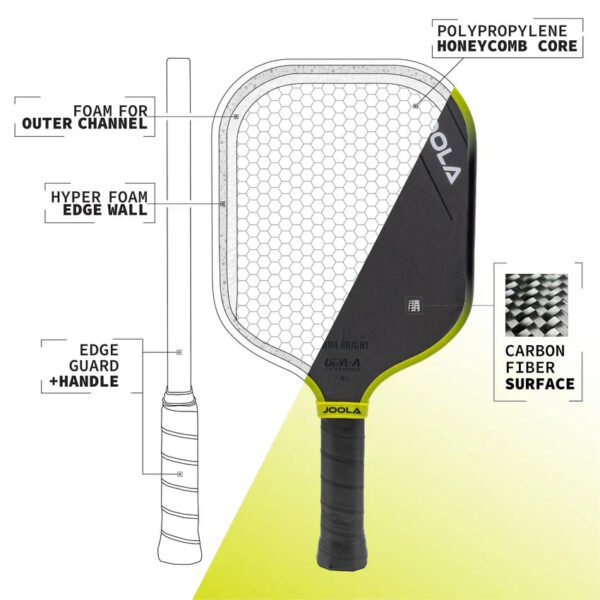 JOOLA Anna Bright Scorpeus Gen 3S 14mm Pickleball Paddle - Image 6