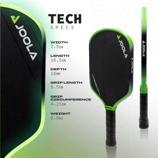 JOOLA Ben Johns Hyperion Gen 3S 16mm Pickleball Paddle - Image 4