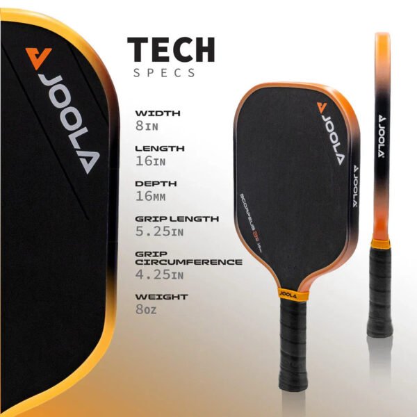 JOOLA Collin Johns Scorpeus Gen 3S 16mm Pickleball Paddle - Image 6